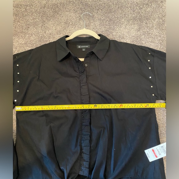 INC international concepts button down tie top with studs - Picture 8 of 11